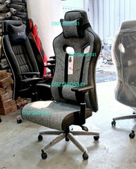 تصویر صندلی گیمینگ پارچه ای دارای کارت ضمانت 