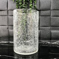 تصویر تنگ گل استوانه ای دهانه 12 ارتفاع 15 سانت آبگز 