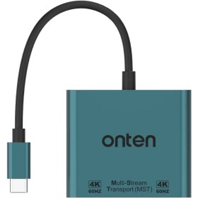 تصویر کابل تبدیل تایپ سی به ONTEN DUAL HDMI مدل ONT-9175B 