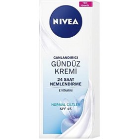 تصویر لوسیون و کرم زنانه رنگارنگ برند Nivea S2ND41Z8 Nivea Essentials Canlandırıcı Normal Ciltler İçin SPF 15 Gündüz Kremi