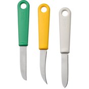 تصویر چاقو میوه و سبزیجات ایکیا مدل UPPFYLLD بسته 3 عددی ikea uppfylld paring knife set of 3