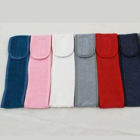 تصویر هدبند چسبی رنگ قرمز تیره 