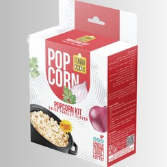 تصویر پاپ کورن نیمه آماده قابلمه ای پیاز جعفری فانی پاپ 