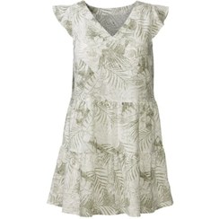 تصویر سارافون لینن آستین سرخود زنانه برند اسمارا - 40 