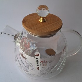 تصویر قوری پیرکس وارداتی مدل الماسی - قوری همراه با وارمر Imported pyrex teapot diamond model