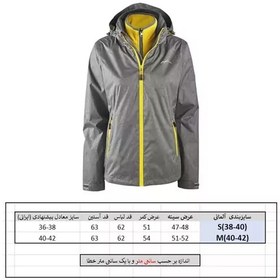 تصویر کاپشن کوهنوردی زنانه کریویت مدل 3in1jacket رنگ طوسی 