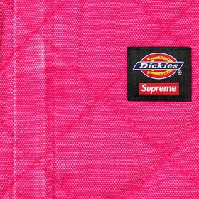 تصویر کاورال صورتی مدل Supreme X Dickies Quilted Denim Coverall - فروشگاه رَد اسکیت 