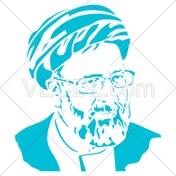 تصویر طرح شابلون گونه‌ی صورت شهید رئیسی به صورت وکتور 
