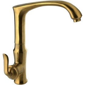 تصویر شیر ظرفشویی البرز روز مدل اسپیرال Alborzrooz gold-Spiral kitchen tap