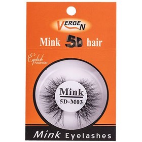 تصویر مژه مصنوعی پنج بعدی Mink مدل E111-03 ورژن Vergen E111-03 Mink 5D Eyelash