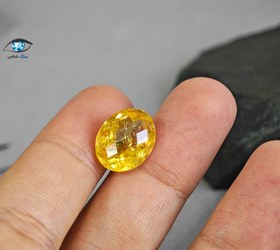 تصویر سیترین طلایی طبیعی 8.6 قیراط 
