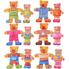 تصویر پازل مگنتی خانواده خرسی ۳۶ تکه مگنتی