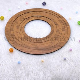 تصویر حلقه چوبی تزیینی 