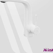 تصویر شیر روشویی البرز روز مدل رومانیا سفید Alborz Rooz