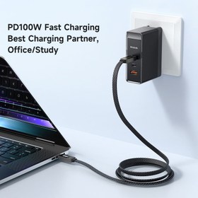 تصویر کابل USB-C مک دودو مدل CA-447 طول 1.2متر mcdodo CA-4470 1.2m USB-C