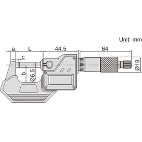 تصویر میکرومتر دیجیتال 100-75 میلیمتر اینسایز مدل 100-3108 ا INSIZE 3108-100 digital micrometer INSIZE 3108-100 digital micrometer