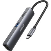 تصویر هاب 5 در 1 USB-C انکر Anker USB C Hub Adapter 5-in-1 A8338 