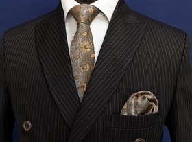 تصویر کت و شلوار مردانه عالیجناب دبل برست مشکی 