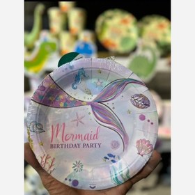 تصویر پک 10نفره تم تولد پری دریایی(پس کرایه) 