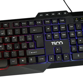 تصویر کیبورد تسکو با سیم مدل TK 8019 TSCO TK 8019 Wired Keyboard