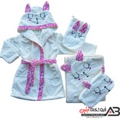 تصویر سرویس حوله حمام نوزادی4تکه مادرکر mothercarea 