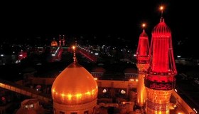 تصویر فیلم خام هلی شات حرم امام حسین با کیفیت بالا،استوک فوتیج 