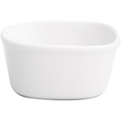 تصویر کاسه مربع چینی زرین سفید هما سایز 10 (6 پارچه) Zarin Iran Homa White 6 Piece Porcelain Square Cup 10