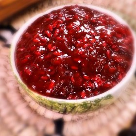 تصویر دسر دانه انار 