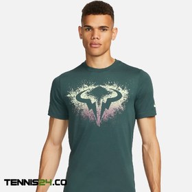 تصویر تی شرت تنیس مردانه نایک NikeCourt Dri-FIT Rafa– سبز 