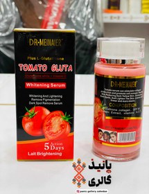 تصویر سرم کنسانتره سفیدکننده و ضدلک قوی گلوتاتیون دکتر مینایر با عصاره گوجه 