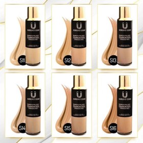 تصویر ست کرم پودر و پد با پایه سیلیکونی Liquid Foundation