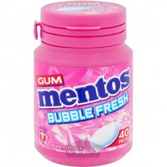 تصویر آدامس بشکه ای منتوس بادکنکی MENTOS مدل bubble Fresh 