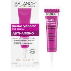 تصویر کرم دور چشم مار بالانس ضد چروک و جوانساز دور چشم مدل Snake Venom Eye Cream 