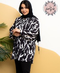 تصویر شومیز جلو دکمه سپیدار 