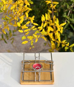 تصویر وارمر پایه چوبی 