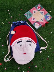 تصویر کیف کوله طرح بابانوئل 