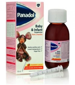تصویر شربت ضد درد و تب بر پانادول PANADOL کودک از ۲ ماهه تا ۵ ساله ا Panadol Baby And Infant Suspension From 12 Months Panadol Baby And Infant Suspension From 12 Months