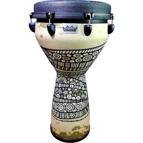 تصویر جیمبی رمو سایز14اینچ DJembe mondo (001433) 