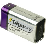 تصویر باتری کتابی Gigacell Max Power ا Gigacell Max Power 6F22 9V Battery Gigacell Max Power 6F22 9V Battery