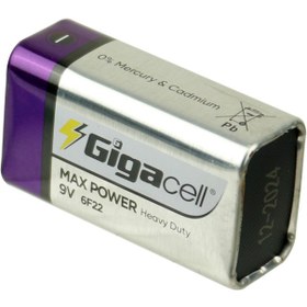 تصویر باتری کتابی Gigacell Max Power Gigacell Max Power 6F22 9V Battery