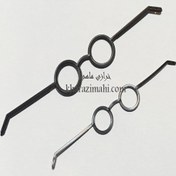 تصویر عینک عروسک_پلاستیکی ساده مشکی 