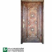 تصویر درب چوبی ورودی هتل مدل T12B 