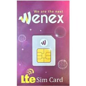 تصویر سیم کارت TD-LTE وینکس (Wenex) بهمراه بسنه 200 گیگ سه ماهه 