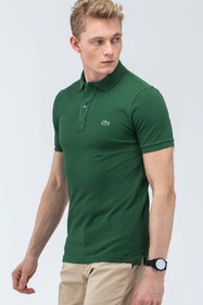 تصویر تیشرت یقه پلو مردانه لاکوست اورجینال سبز Lacoste TYC0000744697M00PH4012007 