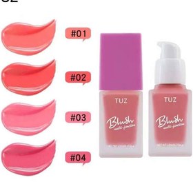 تصویر رژگونه مایع پمپی توزTUZ - 03 TUZ pumpy liquid blush