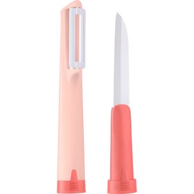 تصویر پوست‌کن و چاقوی سرامیکی MIDDIA 