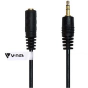 تصویر کابل افزایش صدا 3.5 میلی متری مدل VN15 وی نت 3.5 mm audio increase cable model VN15 Vnet