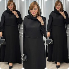 تصویر ست بلوز و دامن جواهر جنس الیزه طرح کریستال فری سایز ۳۸ تا ۴۶ 