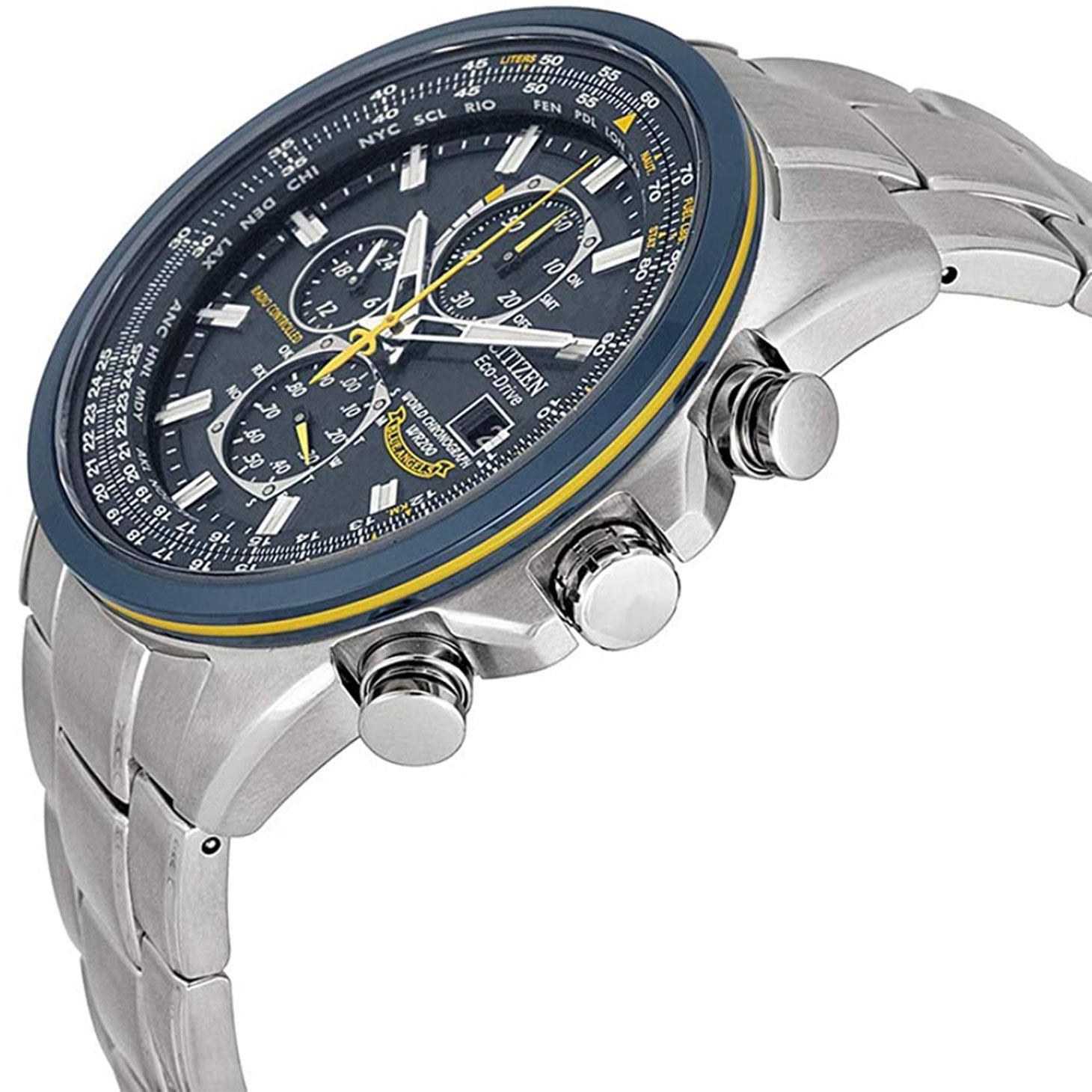 Citizen automatic quatz watches blue angels discount world chronograph men's watch with gift box