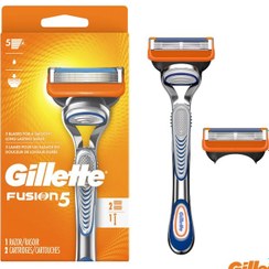 تصویر ژیلت 5 لبه به همراه یدک مدل Fusion 5 GILLETTE Fusion 5 Shaving Machine + 1 Razor Refill